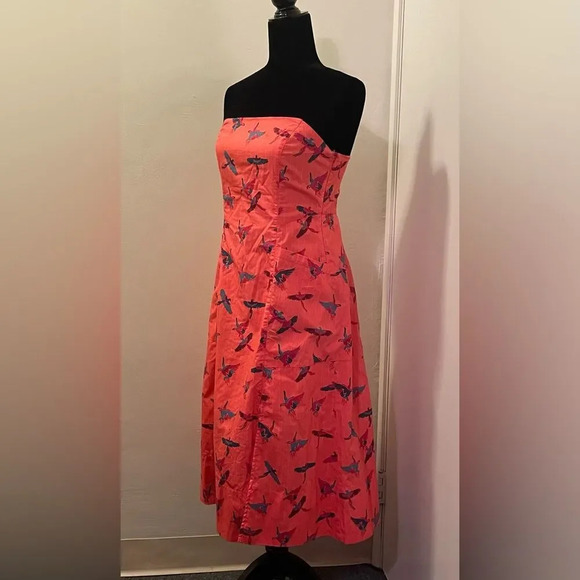 FREE PEOPLE Sunshine of Your‎ Love Midi Dress in Red Combo - Picture 6 of 13